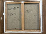 an image of a painting of two windows with writing on them
