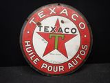 Plaque en grès cérame « Texas Texaco » pour voitures