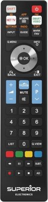 la télécommande du téléviseur indique le nombre de boutons