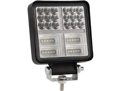 une paire de projecteurs de travail carrés à LED sur fond blanc