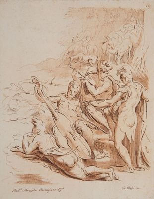 une image d'un dessin représentant un groupe de personnes sur une plage