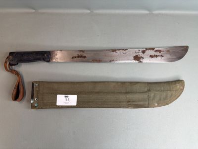 ETATS-UNIS Machette, plaquettes en composition, fourreau sou… - Photo 1