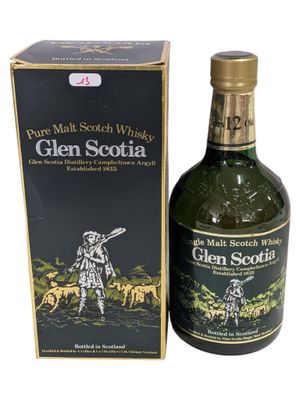 an image of a bottle of glen scotch whisky next to a box