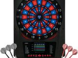 dart board with darts and darts in front of it on a white background