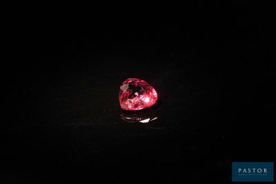 a pink diamond in the dark