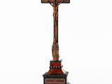 a wooden crucif with a cross on top of it