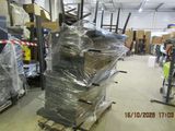 a large stack of boxes sitting on a pallet in a warehouse