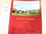 a red book with a picture of a group of people on it