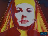 an image of a painting of a woman with a nun ' s head