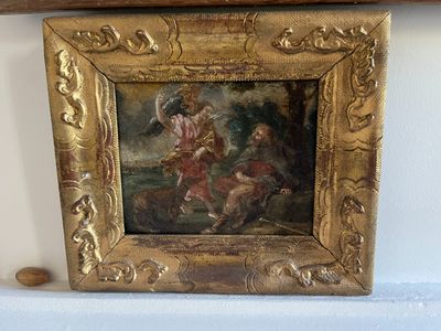 a picture of a painting hanging on a wall