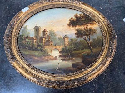 a picture of a painting on the wall of a building
