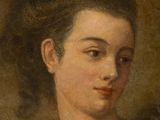 portrait of a young woman in a white dress