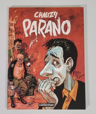 la couverture d'une bande dessinée représentant un homme en train de fumer une cigarette