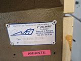 an image of a label on a machine that is not working