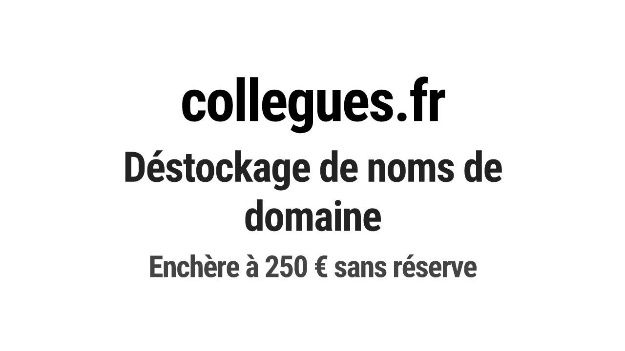 Destockage & Invendus