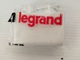 a white bag with a red logo on it