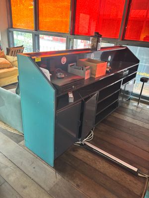 1 bar mélaminé turquoise
