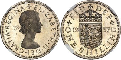 a close up of a coin with a crown on it