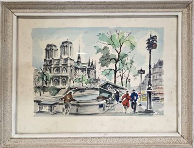une image d'une peinture d'une rue de la ville