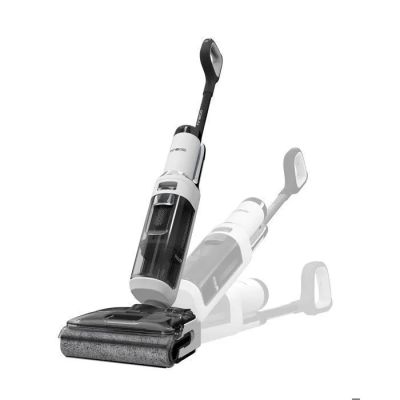 une photo en noir et blanc d'un aspirateur sans fil