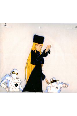 an image of a painting of a woman in a black dress and a man in a black hat
