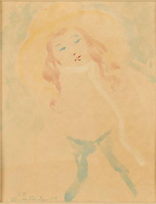 TERLIKOWSKI Wladimir de, 1873-1951, Élégante au chapeau, 192…