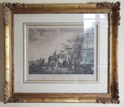 a picture of a picture hanging on the wall of a room