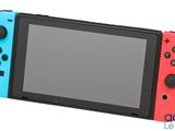 a nintendo switch lite with a blue and red controller