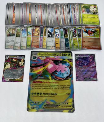 jeu de cartes à collectionner pokemon avec beaucoup de cartes et beaucoup de cartes