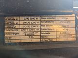a close up of a label on a vehicle ' s engine