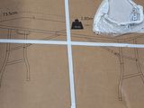 a picture of a piece of cardboard on a table