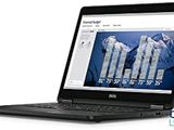 dell laptop computer with a screen showing a graph bar on the screen