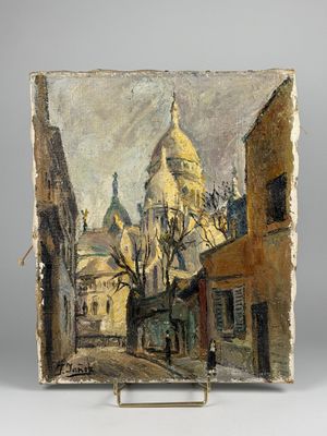 F. Jañet (XXe siècle). "Vue du Sacré-Coeur".