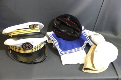 two hats that are sitting next to each other