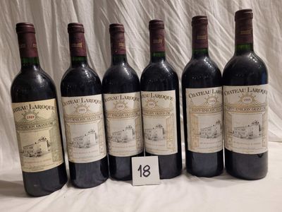 Lot de 6 bouteilles CHÂTEAU LAROQUE SAINT EMILION GRAND CRU …