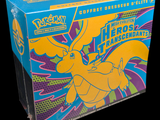 La boîte du jeu de cartes à collectionner Pokémon comporte l'image d'un personnage Pokémon.