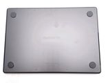 the back of an apple laptop computer with the bottom panel missing
