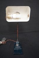 belle lampe de bureau Art déco en métal - du fabricant belge… (photo 4)