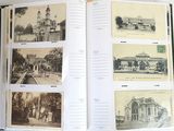 a book with pictures of buildings and people in it