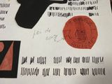 a piece of paper with a drawing of a gun on it