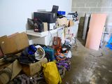 a room with a lot of clutter in it