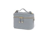 the small cosmetic case in grey crocodile skin