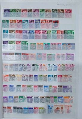 a picture of a picture of a wall with stamps on it