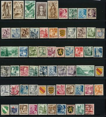 a collection of stamps from around the world
