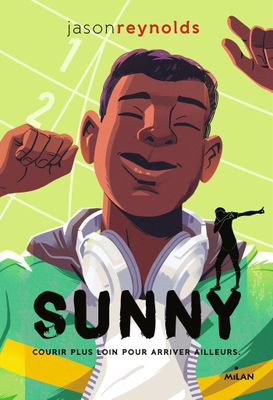 the cover of a book with a cartoon of a man wearing headphones