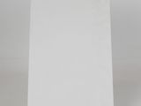 an easel with a white canvas on a white background