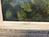 an image of a close up of a painting on a wall