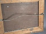a picture of an old wooden frame with wires attached