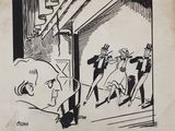 an image of a drawing of a group of people in a room
