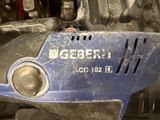 a close up of the front of a motorcycle with a number plate on it